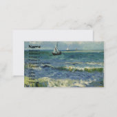 Seascape at Saintes-Maries (F415)Van Gogh Fine Art Business Card (Front/Back)