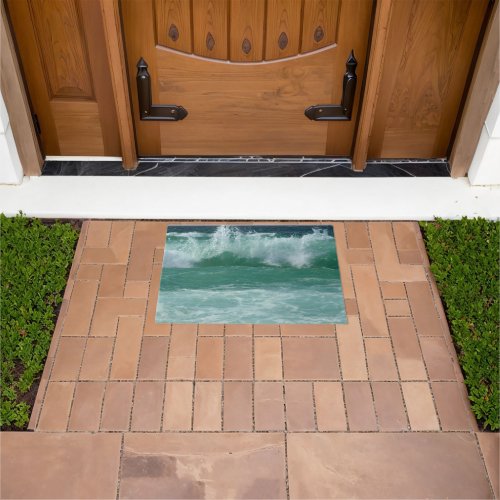 Seascape Beach Seaside Sea Waves Modern Template Doormat