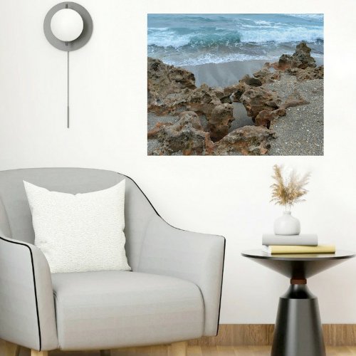 Seascape Blowing Rocks Jupiter FL Photographic Acrylic Print