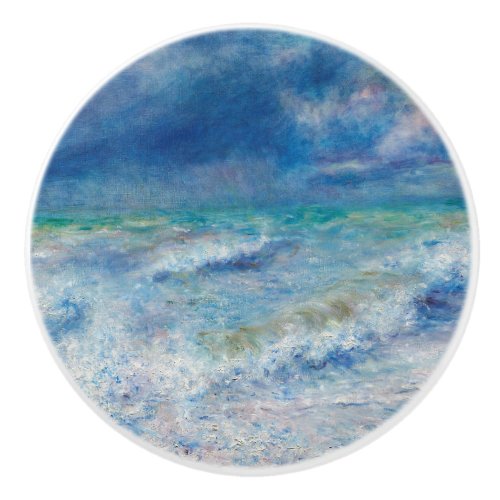 Seascape by Pierre_Auguste Renoir Fine Art Ceramic Knob