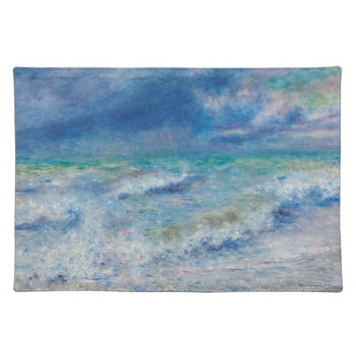 Seascape by Pierre_Auguste Renoir Fine Art Cloth Placemat