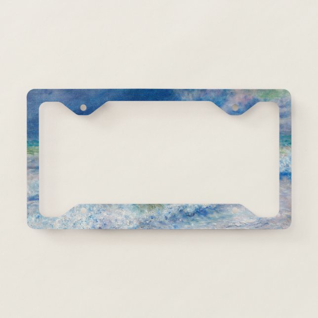 Seascape by Pierre-Auguste Renoir Fine Art License Plate Frame (Front)
