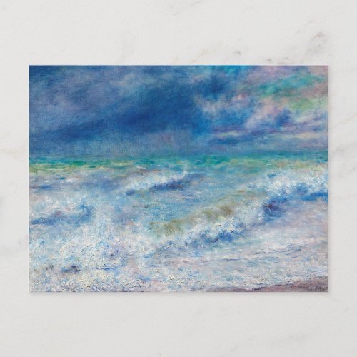 Seascape by Pierre_Auguste Renoir Fine Art Postcard