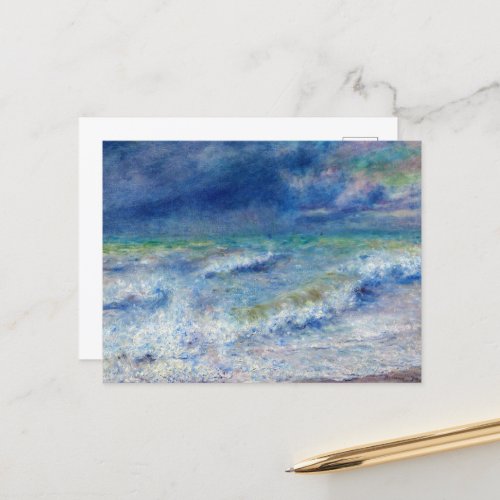 Seascape by Pierre_Auguste Renoir Postcard