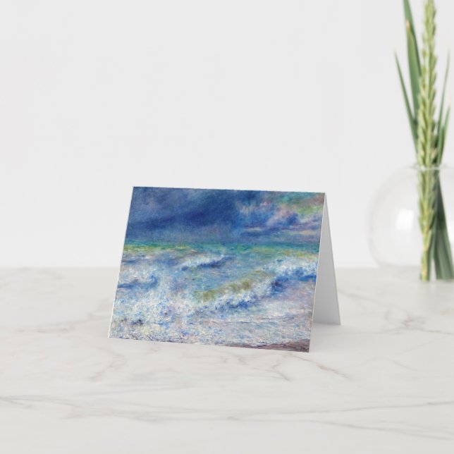 Seascape by Pierre-Auguste Renoir Thank You Card (Front)