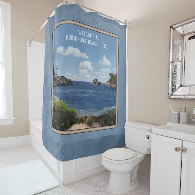 Seascape (customizable)  shower curtain (In Situ)