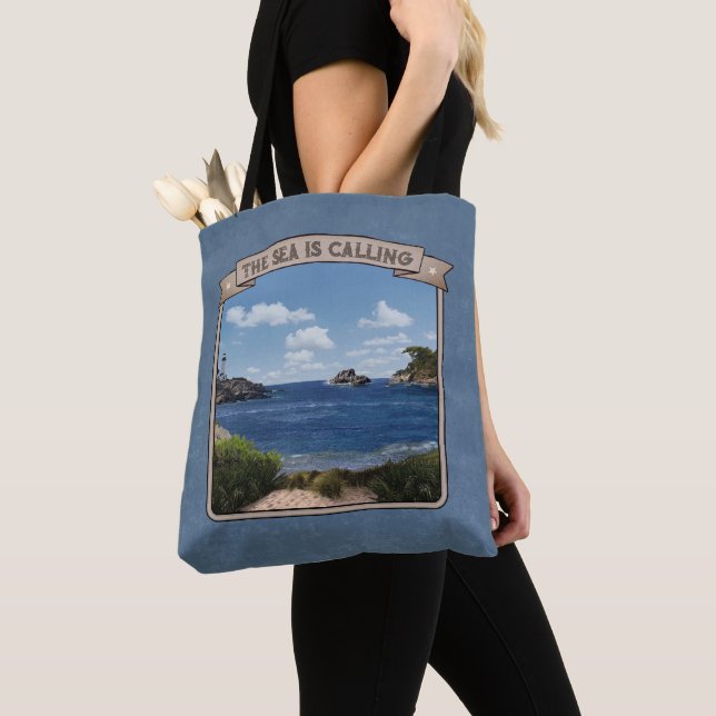 Seascape (customizable)  tote bag (Close Up)