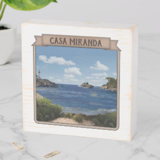 Seascape (customizable) Wooden Box Sign