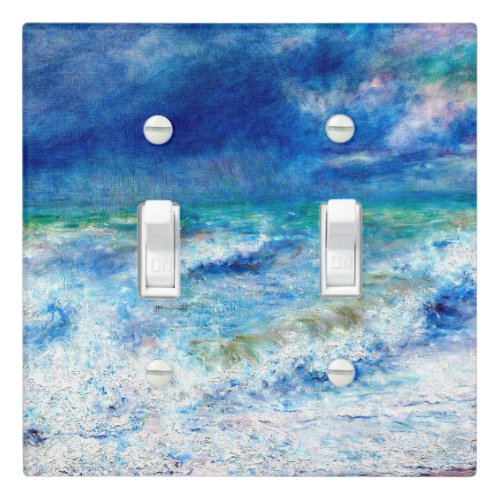 Seascape famous painting by Renoir Light Switch Cover