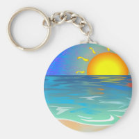 Seascape Keychain