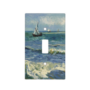 Seascape Les Saintes-Maries-de-la-Mer by Van Gogh Light Switch Cover