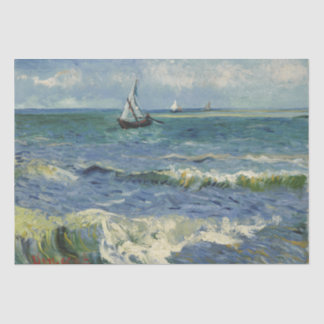 Seascape Les Saintes-Maries-de-la-Mer by Van Gogh Tissue Paper