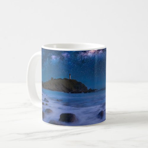 Seascape Lighthouse  Milky Way Lanta Island Krabi Coffee Mug