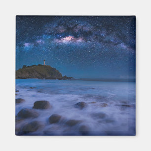 Seascape Lighthouse Milky Way Lanta Island Krabi Magnet
