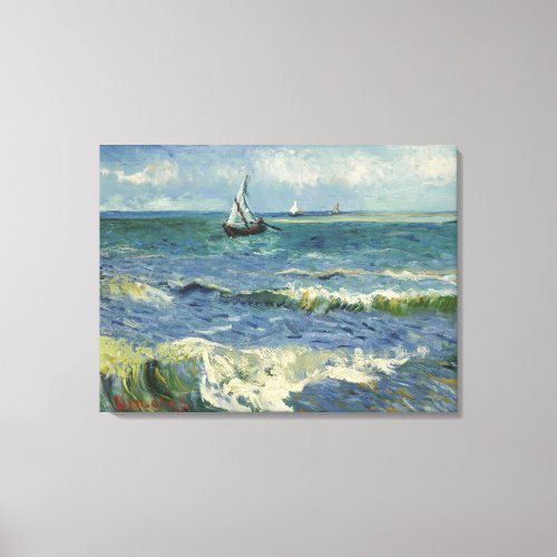 Seascape near Les Saintes_Maries_de_la_Mer Canvas Print