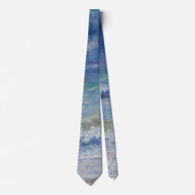 Seascape - Pierre-Auguste Renoir Neck Tie (Front)