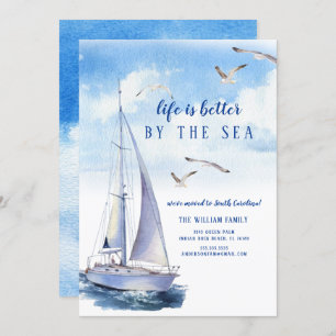 Seascape Sailboat Moving Announcement