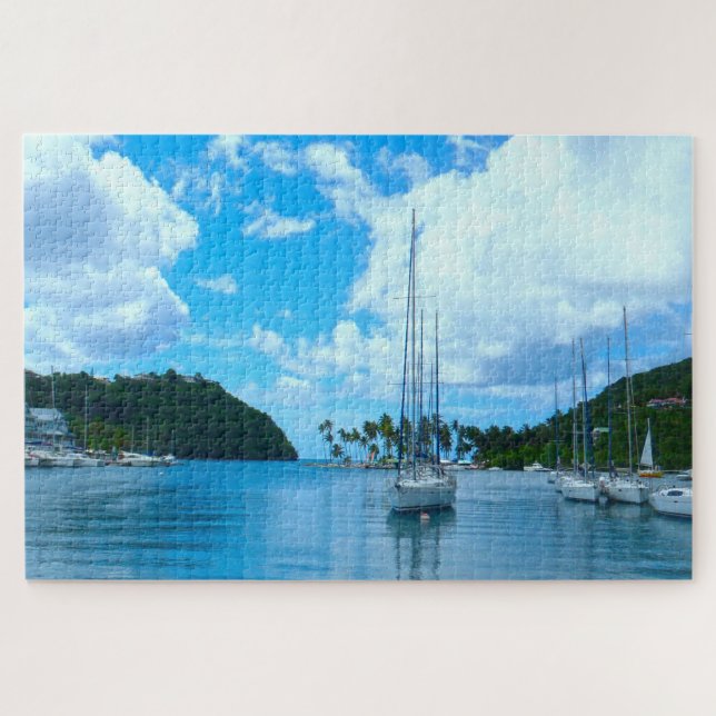 Seascape Saint Lucia. Jigsaw Puzzle (Horizontal)