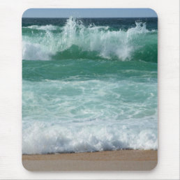 Seascape Sea Waves Beach Seaside Trendy Template Mouse Pad