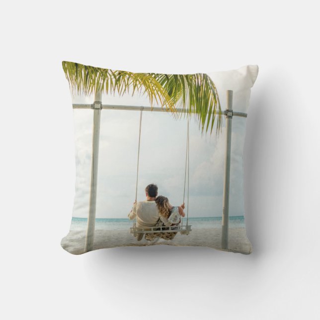 Seascape Throw Pillow (Front)