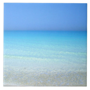 Seascape turquoise scenery ceramic tile