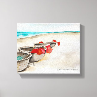Seascape. Vietnam. Coast in Hoi An Canvas Print