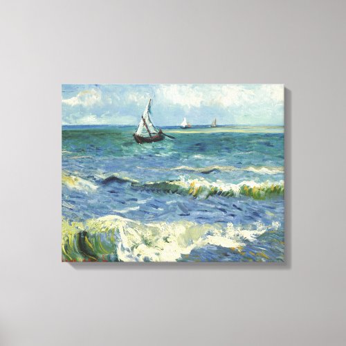 Seascape  Vincent Van Gogh Canvas Print