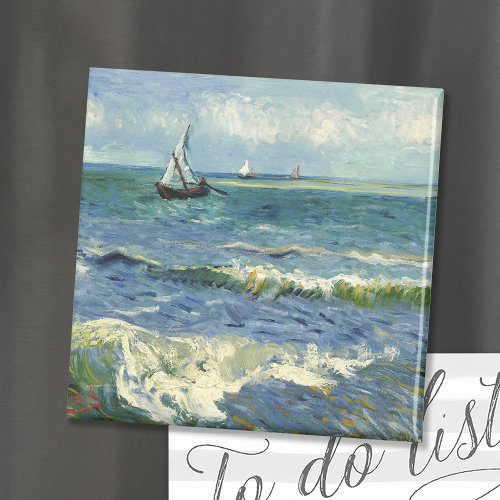 Seascape | Vincent Van Gogh Magnet