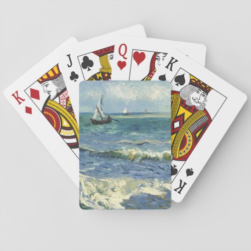 Seascape  Vincent Van Gogh Poker Cards