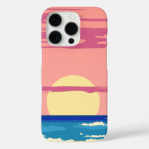  Seascape with Beach, Great Wave & Mount Sea Case