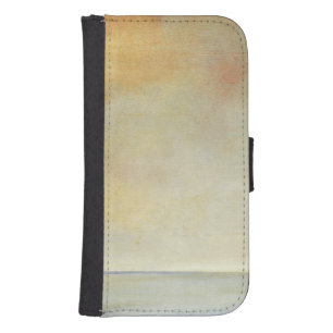 Seascape with Tranquil Orange Sunset Phone Wallet