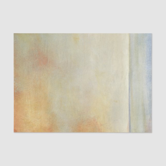 Seascape with Tranquil Orange Sunset Tissue Paper (Front)