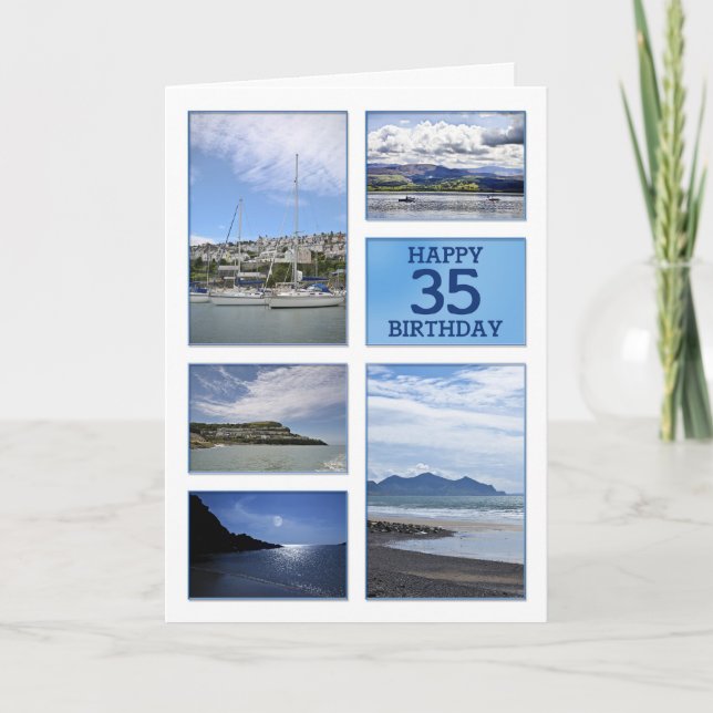 Seascapes 35th birthday card (Front)