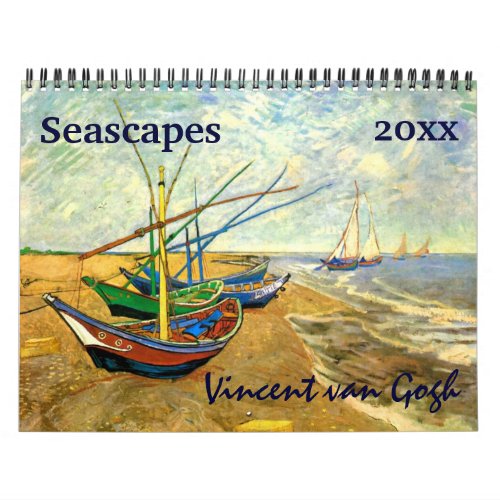 Seascapes and Rivers by Vincent van Gogh Calendar