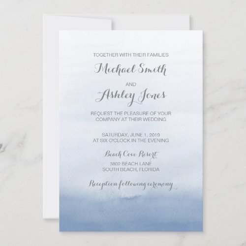 Seascapes Destination Seaside Wedding Invitation