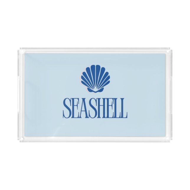 Seashell Acrylic Tray (Front)