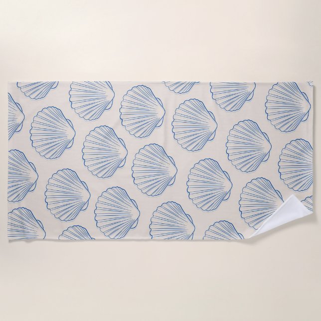 Seashell Aesthetic Beach Towel (Front)