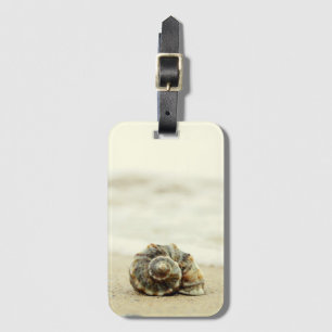 Seashell Alone On Beach Luggage Tag
