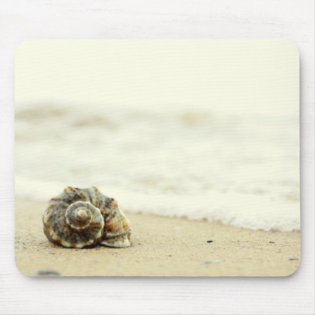 Seashell Alone On Beach Mouse Pad (Front)