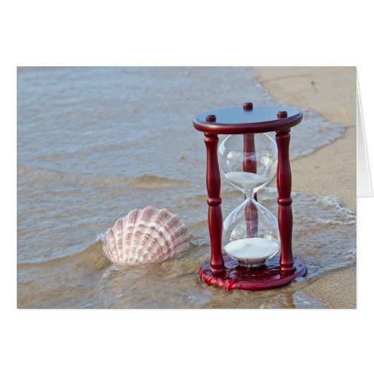 Seashell and Sand Timer Cards (Front Horizontal)