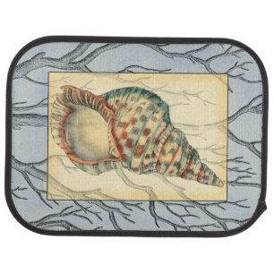 Seashell and Tree Branches Car Floor Mat