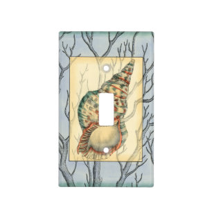 Seashell and Tree Branches Light Switch Cover