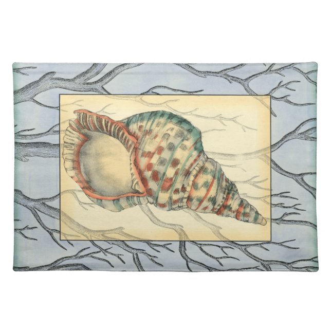 Seashell and Tree Branches Placemat (Front)