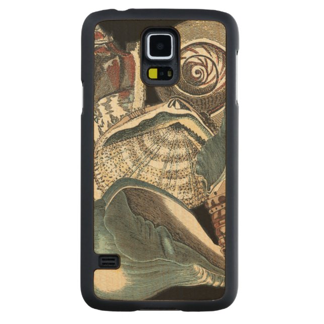 Seashell Anthology Carved Maple Galaxy S5 Slim Case (Back)
