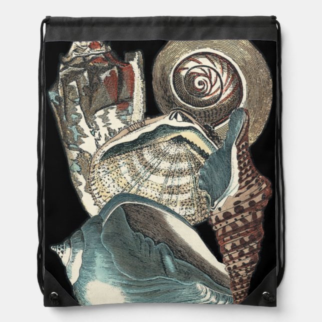 Seashell Anthology Drawstring Bag (Front)