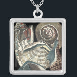 Seashell Anthology Silver Plated Necklace<br><div class="desc">This artwork by Vision Studio captures some of the best ocean sea life's. Get this rustic piece of artwork of these different shapes and sizes of Conch shells. This is one unique piece of artwork of these Seashell Anthology pieces.</div>