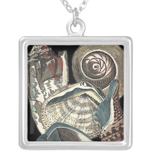 Seashell Anthology Silver Plated Necklace (Front)