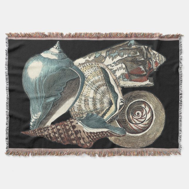 Seashell Anthology Throw Blanket (Front)