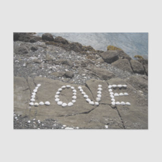 Seashell Art on the Beach Tissue Paper