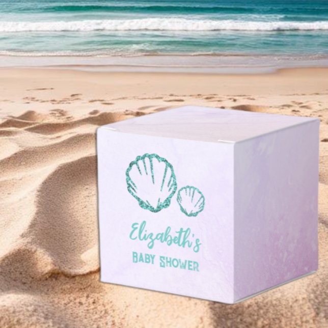 Seashell Baby Shower Favor Boxes (Creator Uploaded)